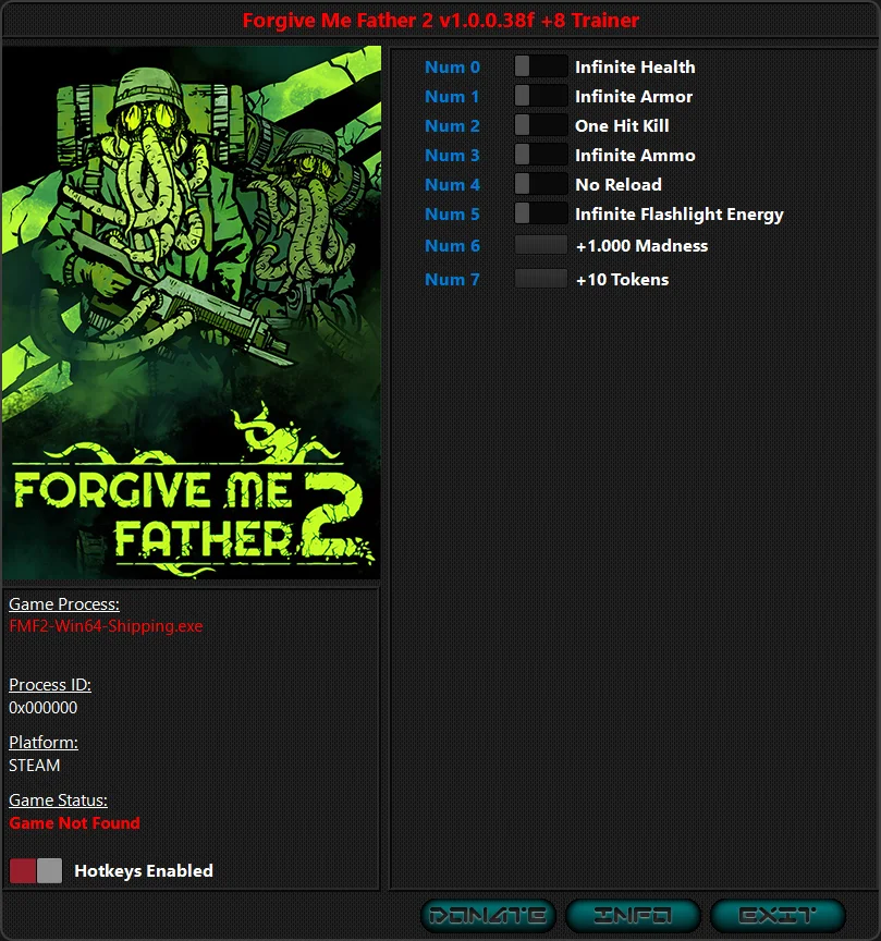 Forgive Me Father 2 "Трейнер +8" [1.1.0.5] {iNvIcTUs oRCuS / HoG}