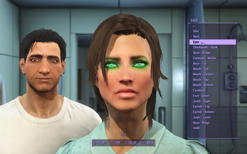 Fallout 4 "LooksMenu / Меню настройки персонажа"
